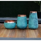Copper Vase Set 1
